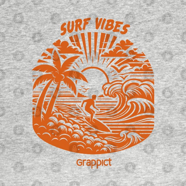 Surf vibes in vintage style by grappict